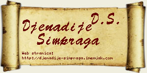Đenadije Šimpraga vizit kartica